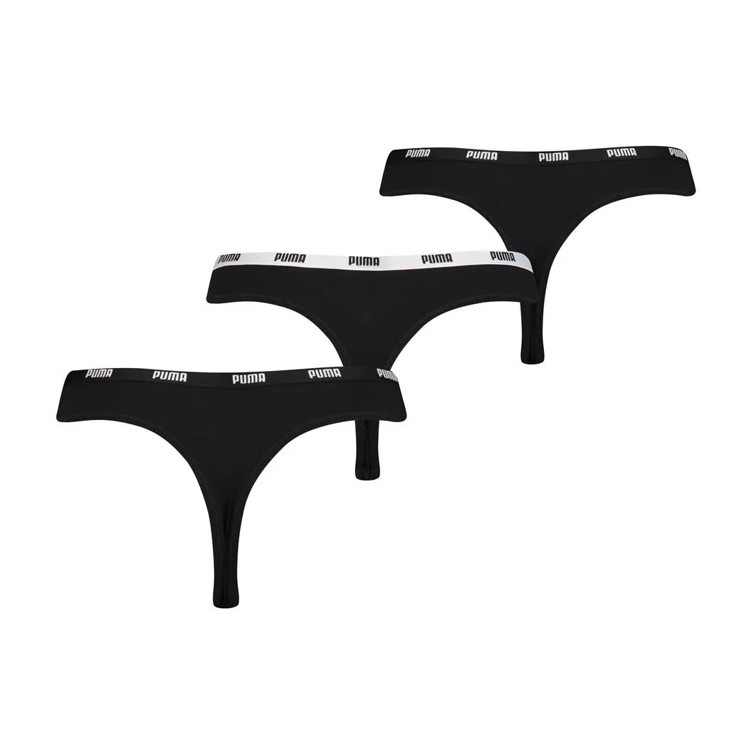 Puma String Dames Zwart 3-Pack