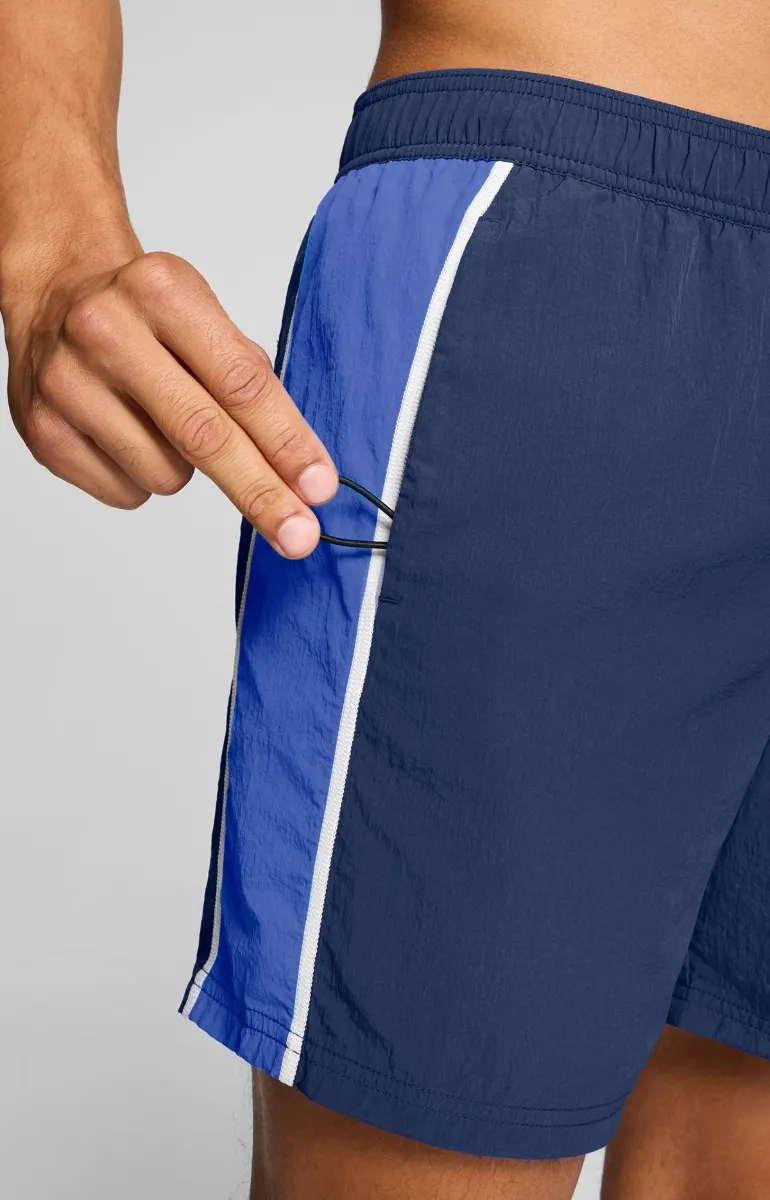 Puma Zwembroek Heren Mid Shorts Crinkle T7  Navy / Ultra Blue