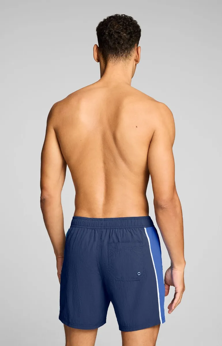 Puma Zwembroek Heren Mid Shorts Crinkle T7  Navy / Ultra Blue