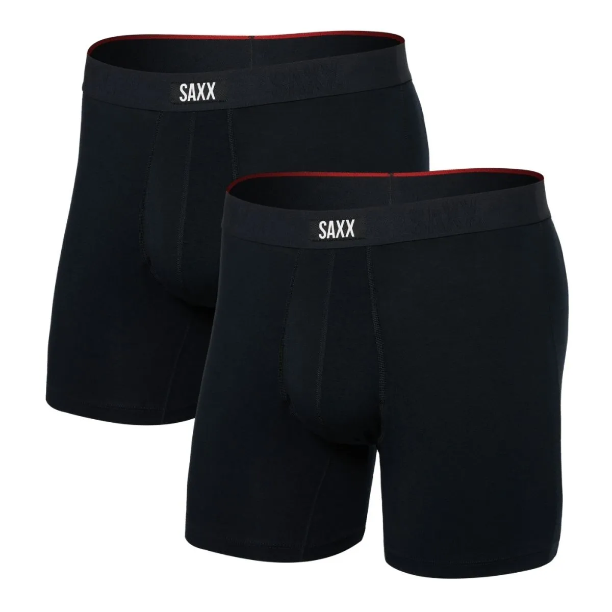 SAXX Boxershorts Vibe Xtra Soft Comfort - 2-pack - Zwart