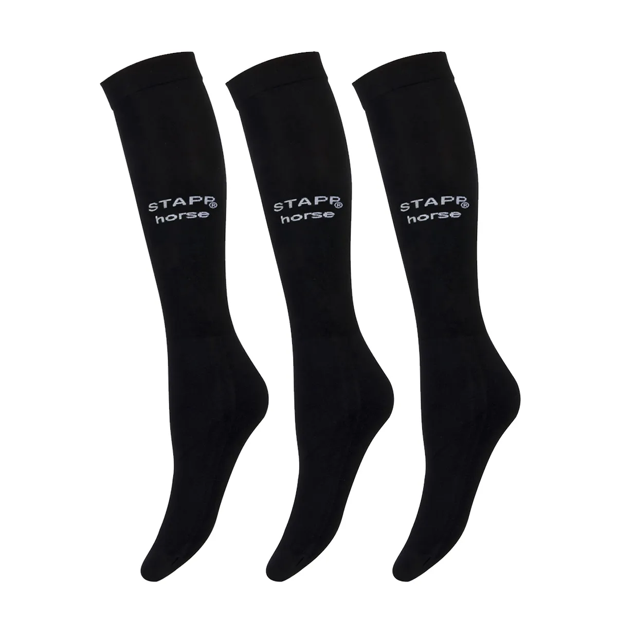 STAPP Horse Paardrijsokken Ultra Fine 3-pack Zwart