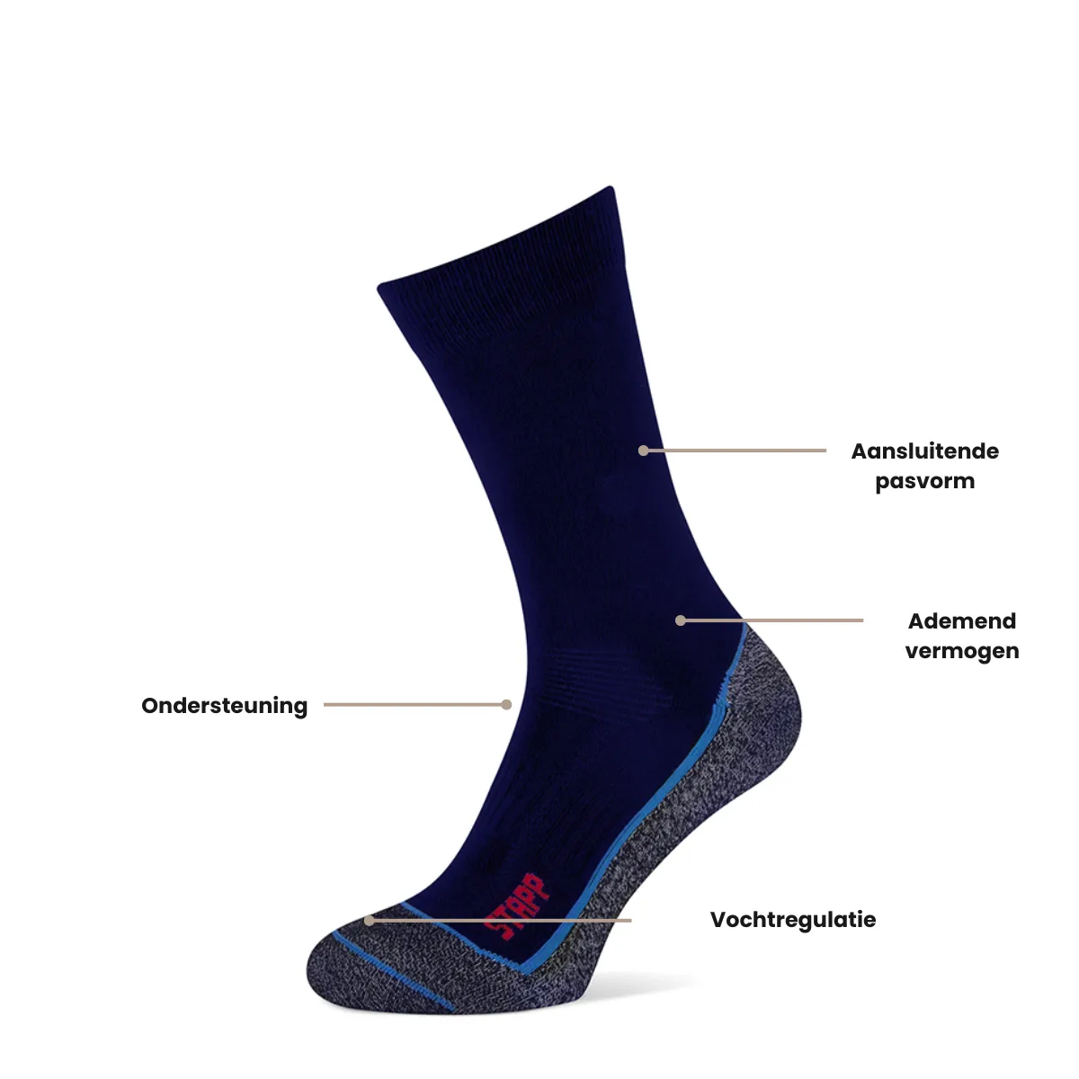 STAPP Wandelsokken Techno Boston Cool Marine