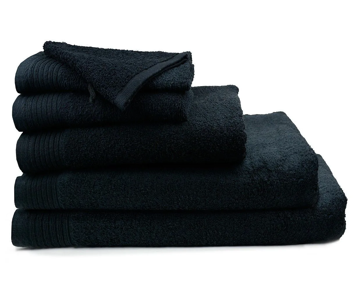 The One Badlaken Deluxe 100x180  550 gram Zwart