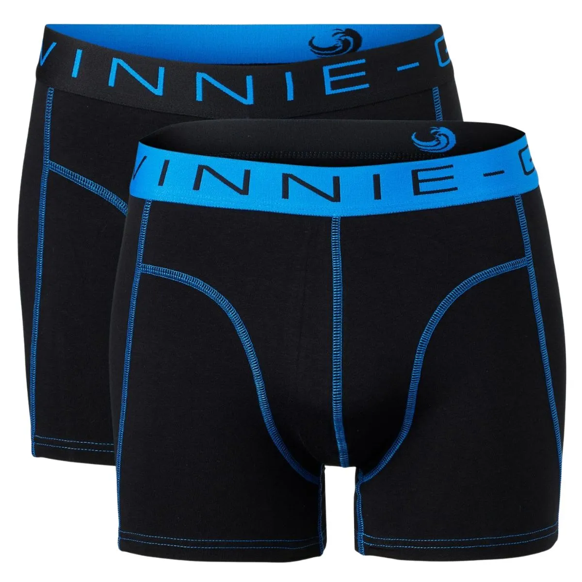 Vinnie-G Boxershorts 10-pack Black/Blue Stitches