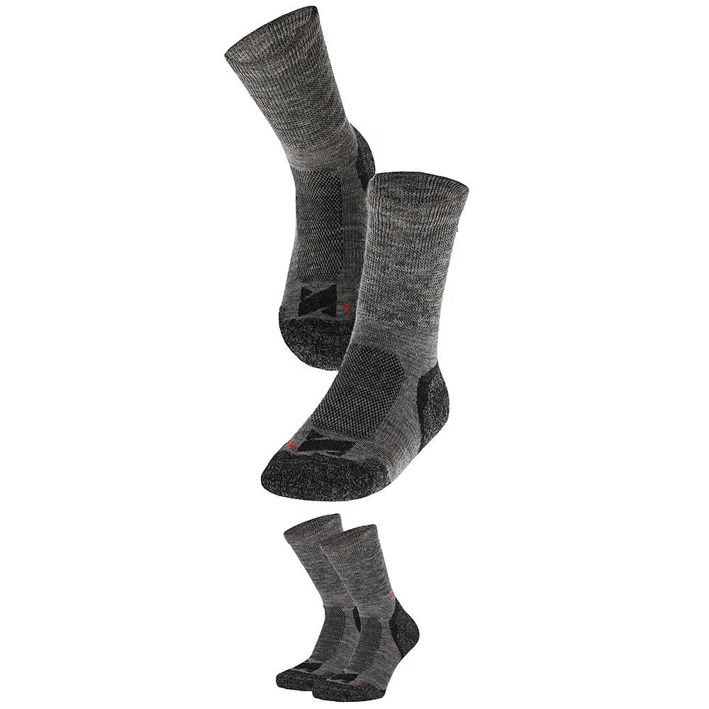 Xtreme Hiking Sokken Wol 6-pack Multi Antraciet