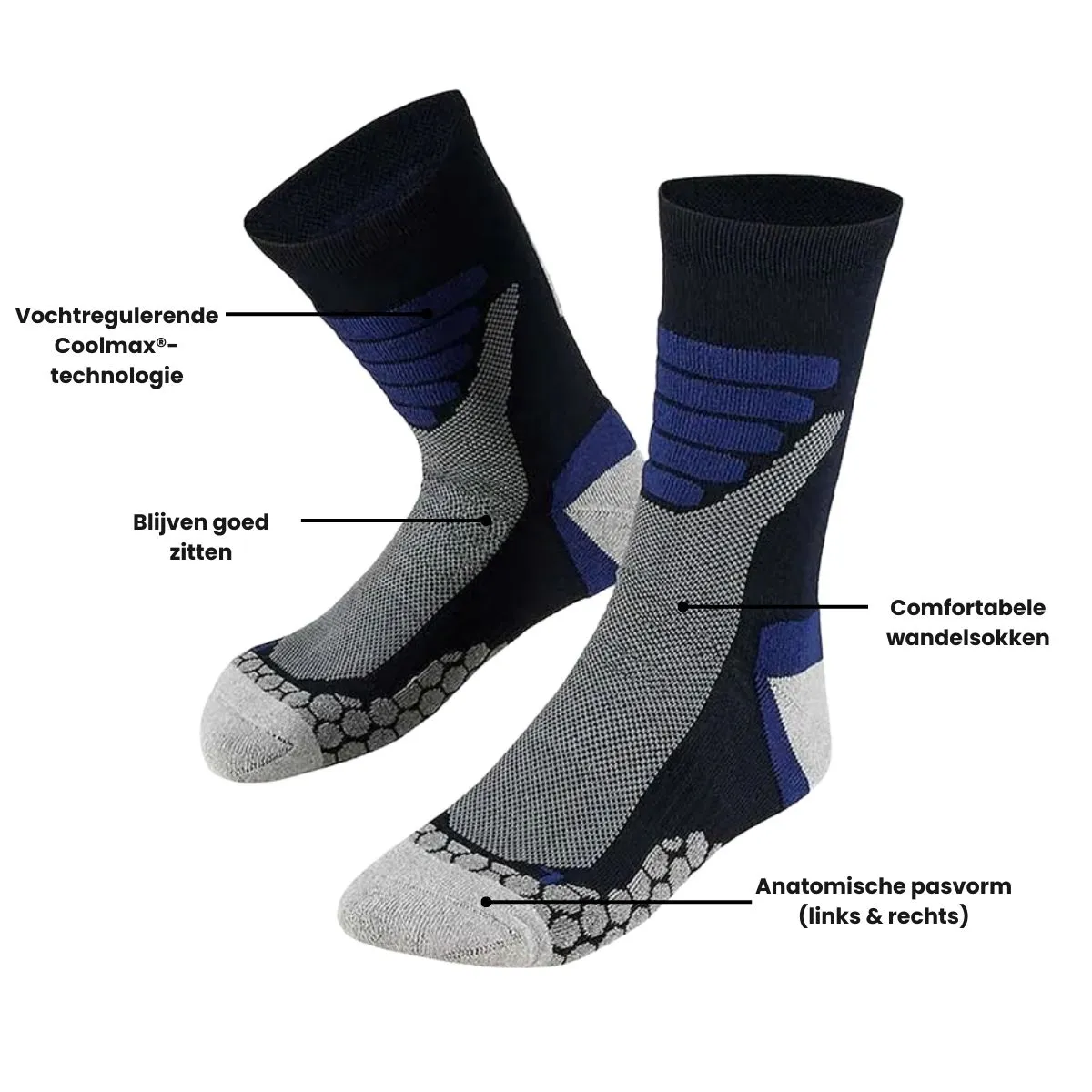 Xtreme Wandelsokken 6-pack Multi Blue