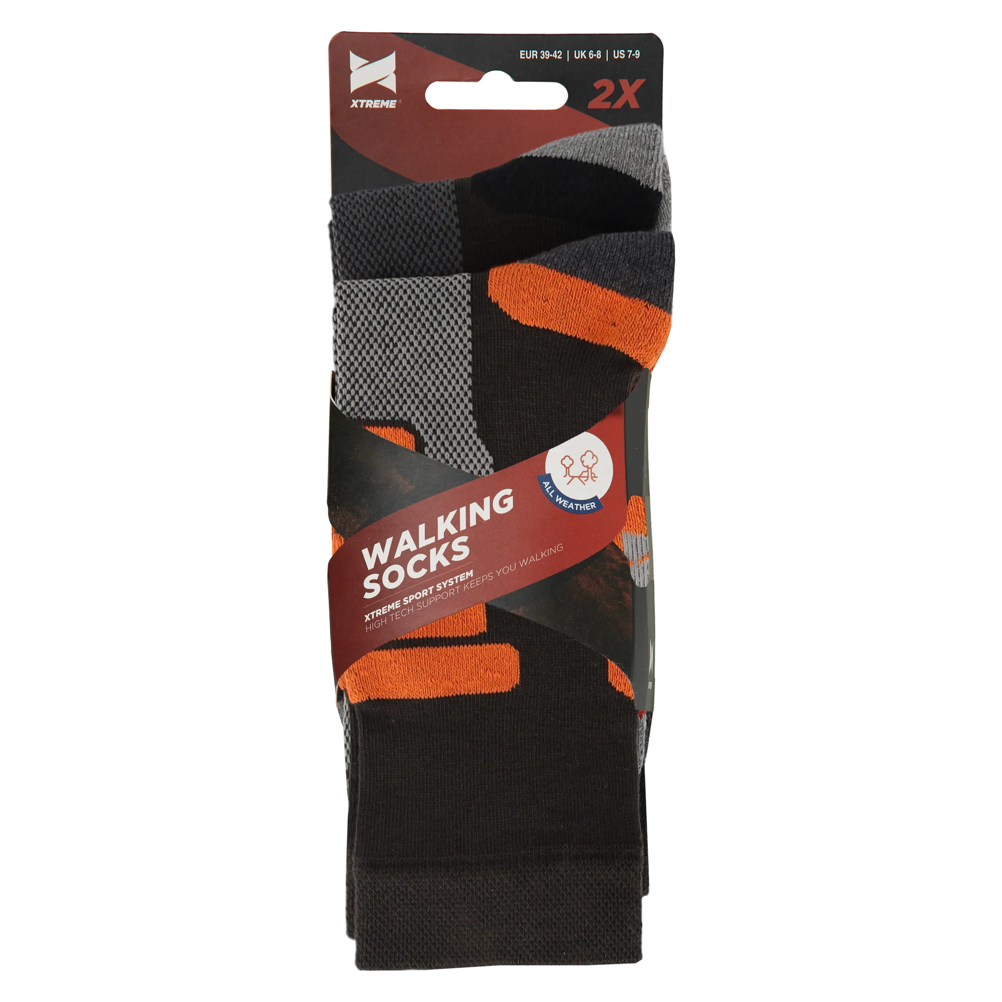 Xtreme Wandelsokken 2-pack Multi Green