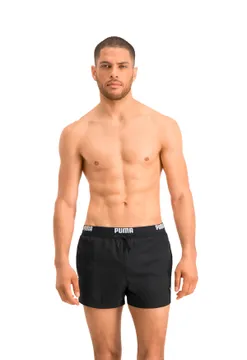 Puma Zwembroek Mannen Logo Short Zwart