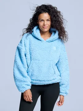 Poederbaas Fluffy Hoodie Dames Four Seasons Ice Blue