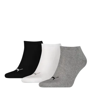 Puma Sneakersokken 3-pack Zwart / Wit / Grijs
