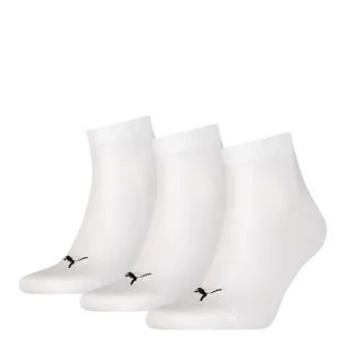 Puma Quarter Sokken 3-pack Wit