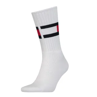 Tommy Hilfiger Sokken Flag White 1-pack