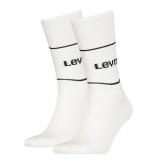 Levi's sokken Short Cut Logo Sport White 2-Pack