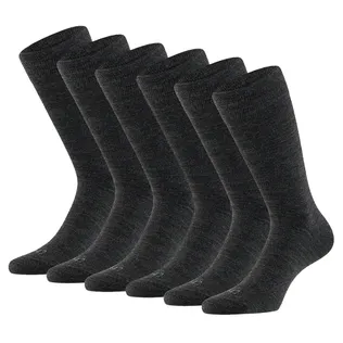 Apollo Merinowollen Sokken 6-pack Antraciet