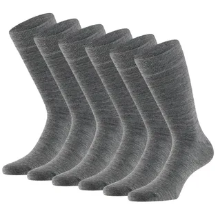Apollo Merinowollen Sokken 6-pack Medium Grey Melange
