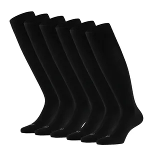 Apollo Merinowollen Sokken Kniehoogte 6-pack Zwart