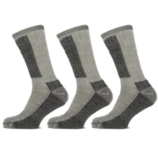 Basset Thermosokken Merinowol 3-pack Off White Black