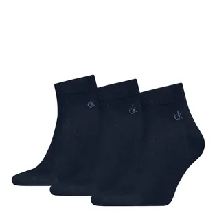 Calvin Klein Quartersokken Heren 3-pack Navy