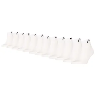 HEAD Quartersokken Training 12-pack Wit