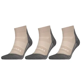 HEAD Wandelsokken Cool Hiking Quarter 3-pack Taupe