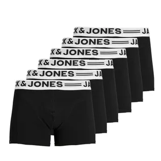 Jack & Jones Boxershorts SENSE Trunks 6-pack Zwart