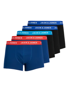 Jack & Jones Boxershorts JACLEE Trunks 5-pack Blauw / Zwart