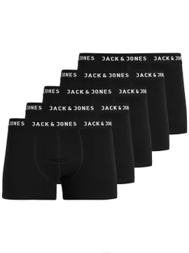 Jack & Jones Boxershorts JACHUEY Trunks 5-pack Zwart