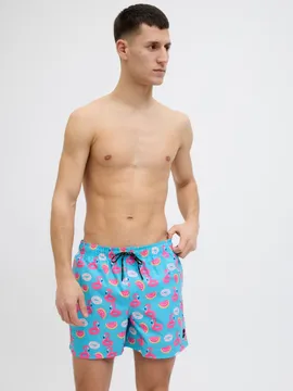 Jack & Jones Zwembroek JPSTMAUI Novelty AOP Scuba Blue