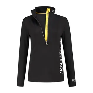 KOU Sportswear Skipully Dames Je T'aime Kou Zwart / Geel