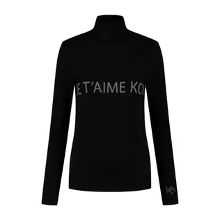 KOU Sportswear Thermoshirt Dames Je T'aime Kou Zwart