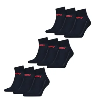 Levi's Quarter Sokken 9-pack Batwing Logo Navy