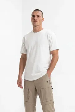 Poederbaas Outdoor T-Shirt Heren SOLX Merinowol Off White