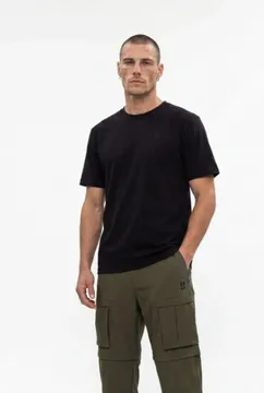 Poederbaas Outdoor T-Shirt Heren SOLX Merinowol Zwart