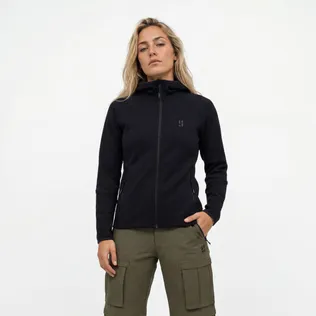 Poederbaas Outdoor Vest Dames Merinowol Zwart