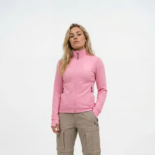 Poederbaas Outdoor Vest Dames Waffle Jacket Roze