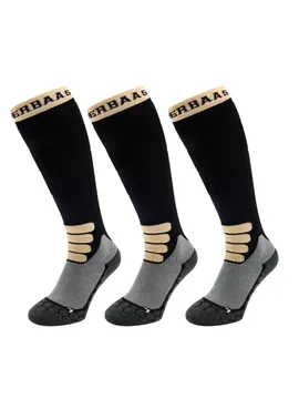 Poederbaas Skisokken Merinowol Pro 3-pack Zwart