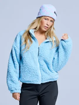 Poederbaas Fluffy Jacket Dames Four Seasons Ice Blue