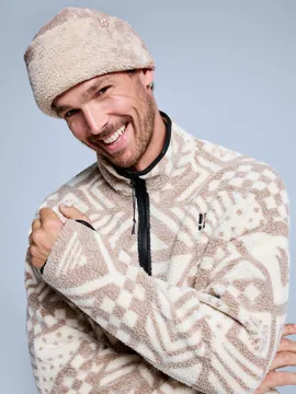 Poederbaas Muts Teddy Twist Hat Brown Multi