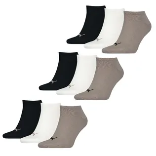 Puma Sneakersokken Plain 9-pack Pine Bark Combo