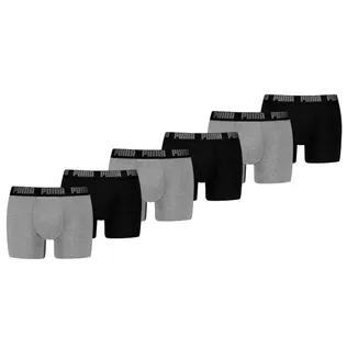 Puma Boxershorts Everyday Basic 6-pack Grey Melange / Black