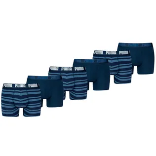 Puma Boxershorts Everyday Heritage Stripe 6-pack Denim