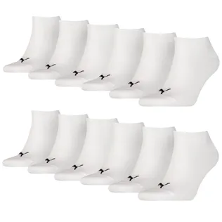 Puma Sneakersokken Plain 12-pack Wit