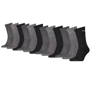 Puma Sportsokken Antraciet / Grey 12-pack