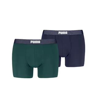 Puma Boxershorts Mesh Waistband 2-pack Green / Navy