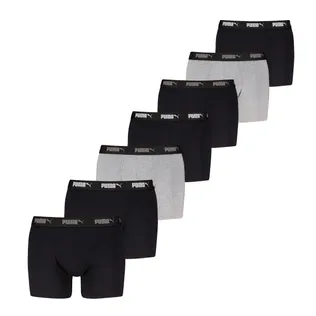 Puma Boxershorts Promo Solid 7-pack Black / Grey