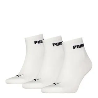 Puma Quartersokken Cushioned New Generation 3-pack Wit