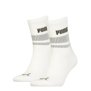 Puma Short Crew Sokken New Heritage 2-pack White Forest Night Combo