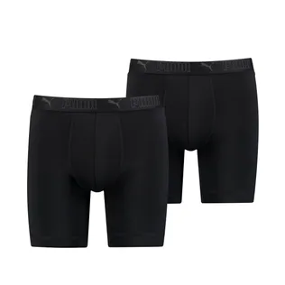 Puma Sport Boxershorts Microfiber Long 2-pack Zwart