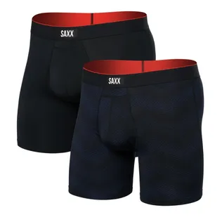 SAXX Boxershorts Multi-Sport Mesh - 2-pack- Full Tilt Chevron / Black