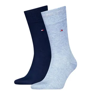 Tommy Hilfiger Sokken Classic Heren 2-pack Light Blue Melange